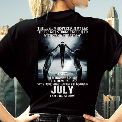 July - The Devil Whispered In My Ear - T-Shirt For Woman - DTSM07 (SKU-CHAUU-07)