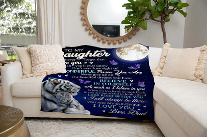 Special Gift For Your Daughter Blanket - From Dad