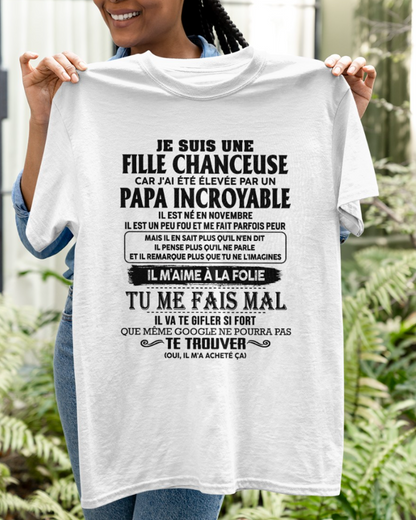 Cadeau d’anniversaire de papa pour sa fille  |   T-shirt - dtsm00 / fr00