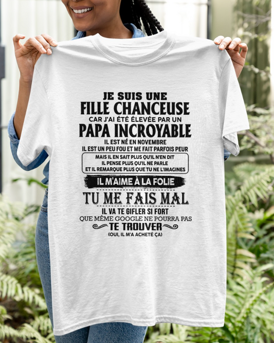 Cadeau d’anniversaire de papa pour sa fille  |   T-shirt - dtsm00 / fr00