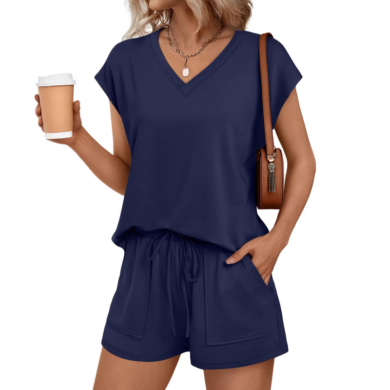 V-Neck Lounge Set - W02