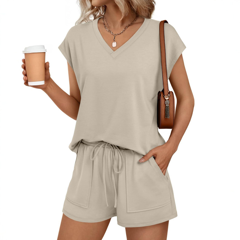 V-Neck Lounge Set - W02