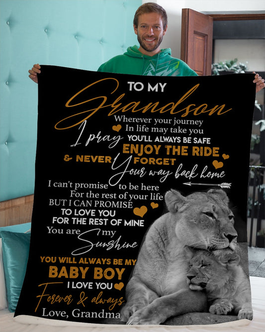 Special Gift For Your Grandson Blanket - From Grandma