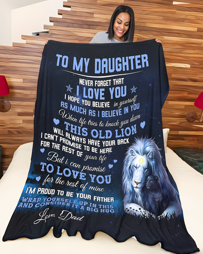 Special Gift For Your Daughter Blanket - From Dad (SKUB06-67)