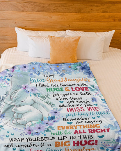 Special Gift For Your Granddaughter Blanket - From Grandma