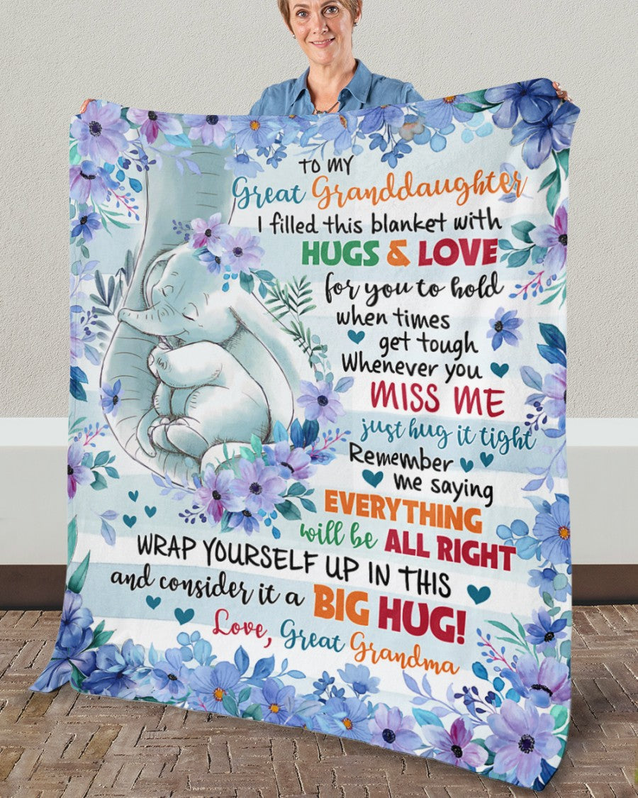 Special Gift For Your Granddaughter Blanket - From Grandma