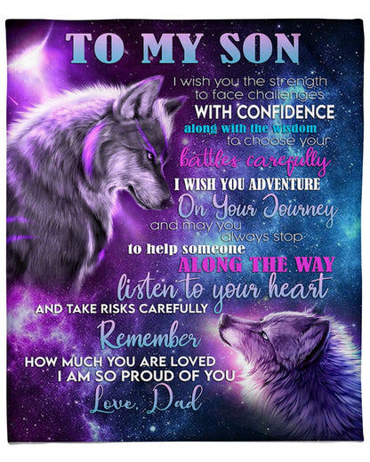 Special blanket for Son - From Dad blanket (SKUB07-19)