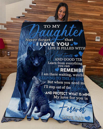 Special blanket for Daughter - From Dad blanket (SKUB11-127)
