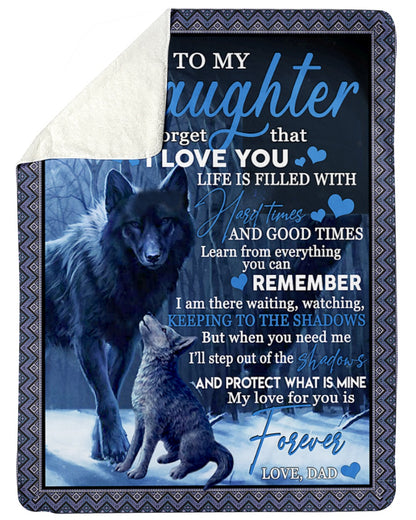 Special blanket for Daughter - From Dad blanket (SKUB11-127)