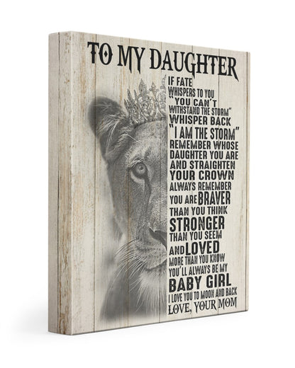 To My Daughter From Mom Canvas (SKUC07-02)