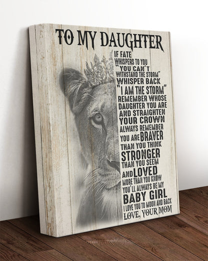 To My Daughter From Mom Canvas (SKUC07-02)