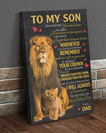 To My Son From Dad Canvas