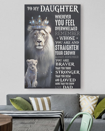 To My Son From Dad Canvas