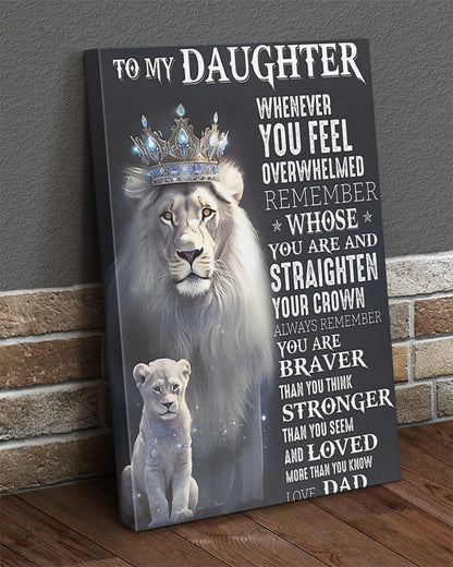 To My Son From Dad Canvas