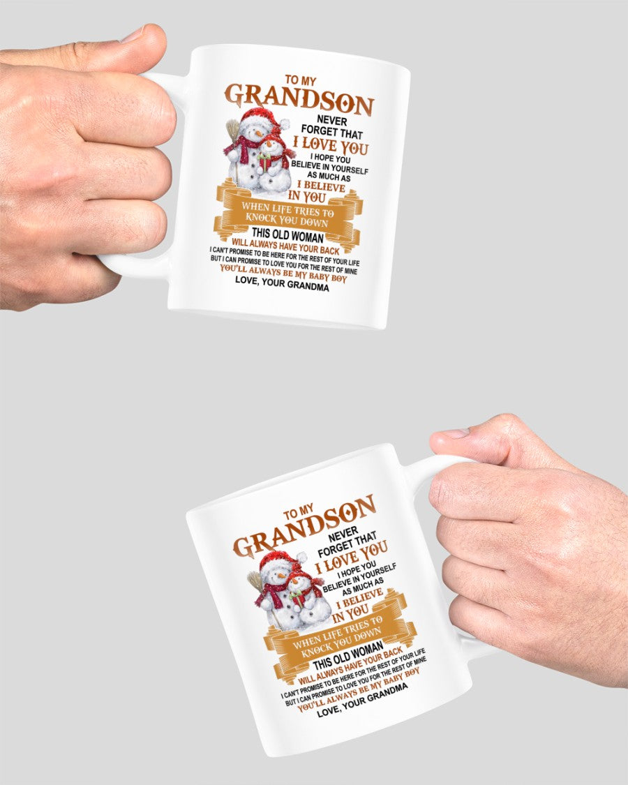 TO GRANDSON MUG 01 - GIFT FROM GRANDMA - NTTD00