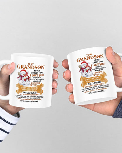 TO GRANDSON MUG 01 - GIFT FROM GRANDMA - NTTD00