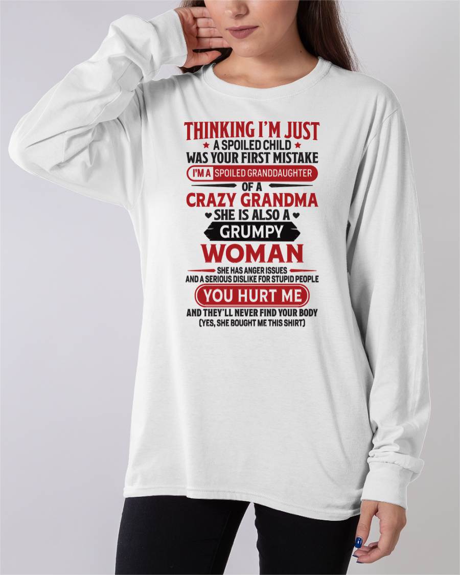 TO MY GRANDDAUGHTER - SPOILED GRANDDAUGHTER - GIFT FROM GRANDMA - NTTD00 (SKU10-117-00)