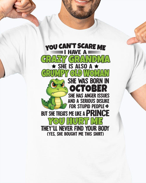 OCTOBER - YOU CAN'T SCARE ME - FOR GRANDSON - GIFT FROM GRANDMA - DTSM10 (SKU09-85-10)