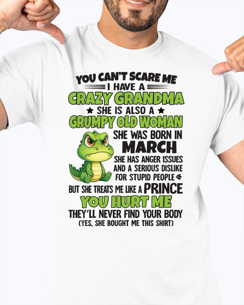 MARCH - YOU CAN'T SCARE ME - FOR GRANDSON - GIFT FROM GRANDMA - DTSM03 (SKU09-85-03)