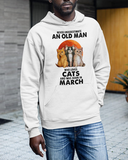 An Old March Man Who Loves Cats - Perfect Shirt For Men DTSM03
