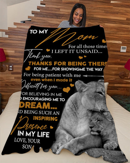Special Gift For Your Mom Blanket From Son