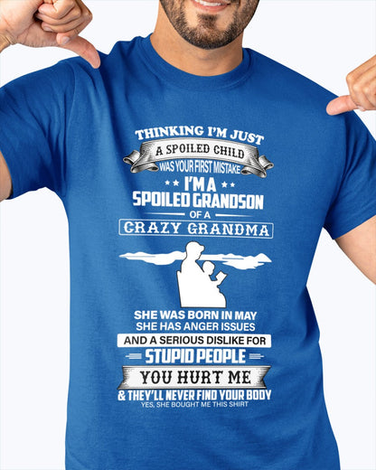 Spoiled by Grandma Shirt May Edition – From Grandma to Grandson NTTD05 (SKU-GMS2-05)