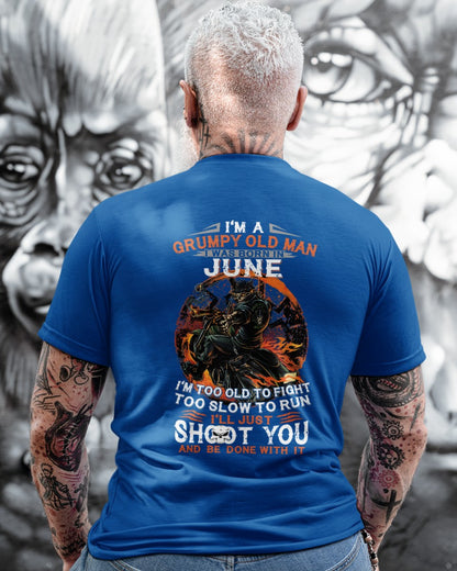 JUNE - GRUMPY OLD MAN T-SHIRT – FUNNY BIKER TEE - PERFECT GIFT FOR MEN - DTSM06 (SKU07-64-06)