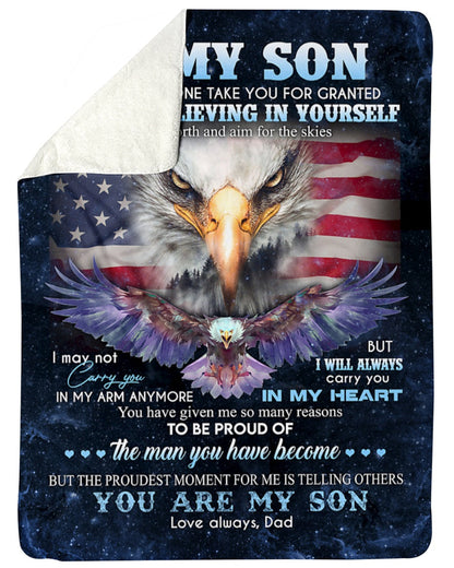 Special gift for Son Blanket From Dad