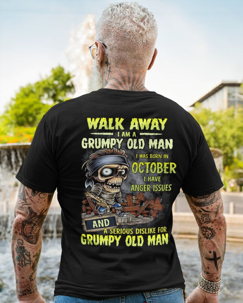October - Grumpy Old Man T-Shirt – Perfect Gift For Men - DTSM10
