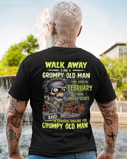 February - Grumpy Old Man T-Shirt – Perfect Gift For Men - DTSM02