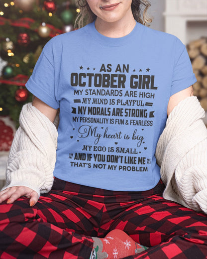 AS A OCTOBER GIRL - MY STANDARDS ARE HIGH - DTSM10 (SKU05-64-10)