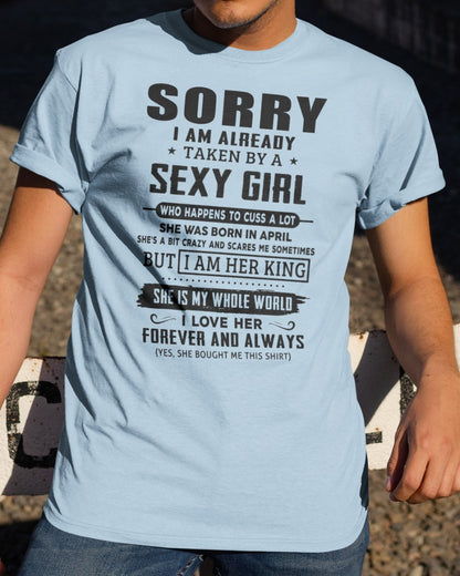 Sexy April Girl - Perfect T-Shirt For Your Boyfriend DTSM04 (SKU-07-99-04)