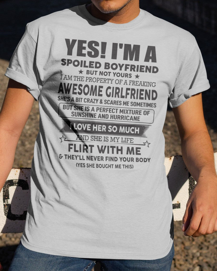 Spoiled Boyfriend of Queen - Perfect T-Shirt For Your BoyFriend DTSM00 (SKU-07-117-00)