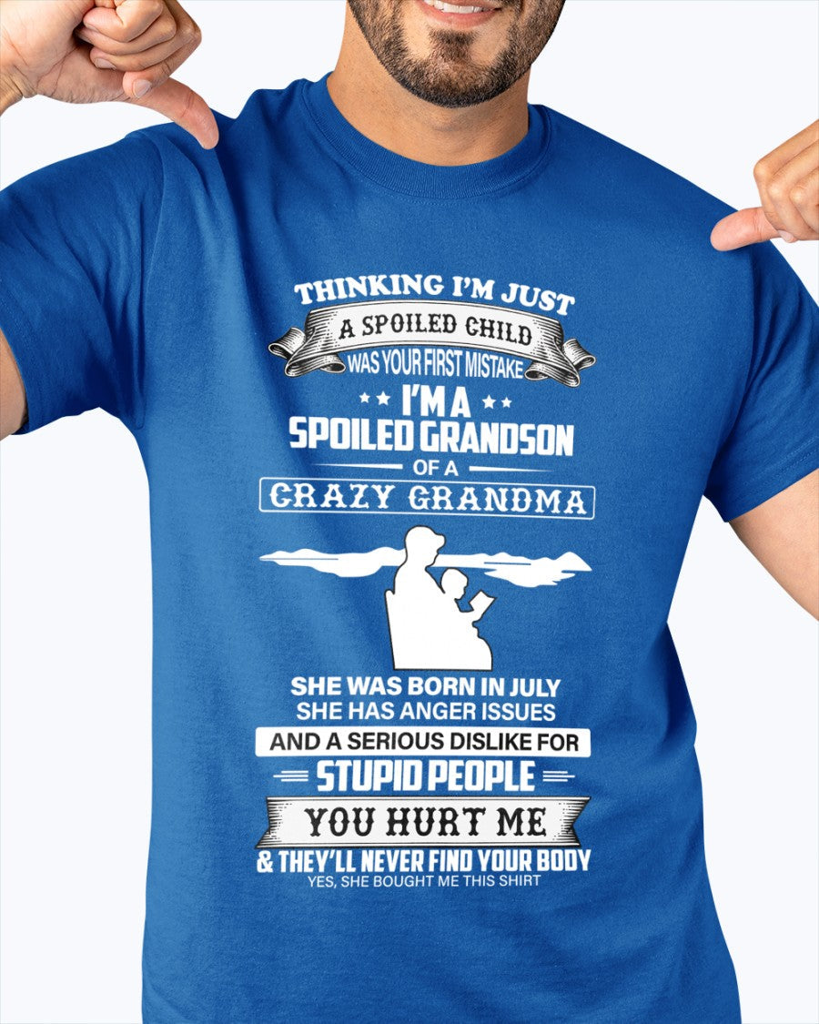 Spoiled by Grandma Shirt July Edition – From Grandma to Grandson NTTD07 (SKU-GMS2-07)