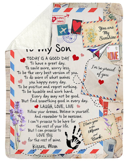 Special Gift For Your Son Blanket - From Mom