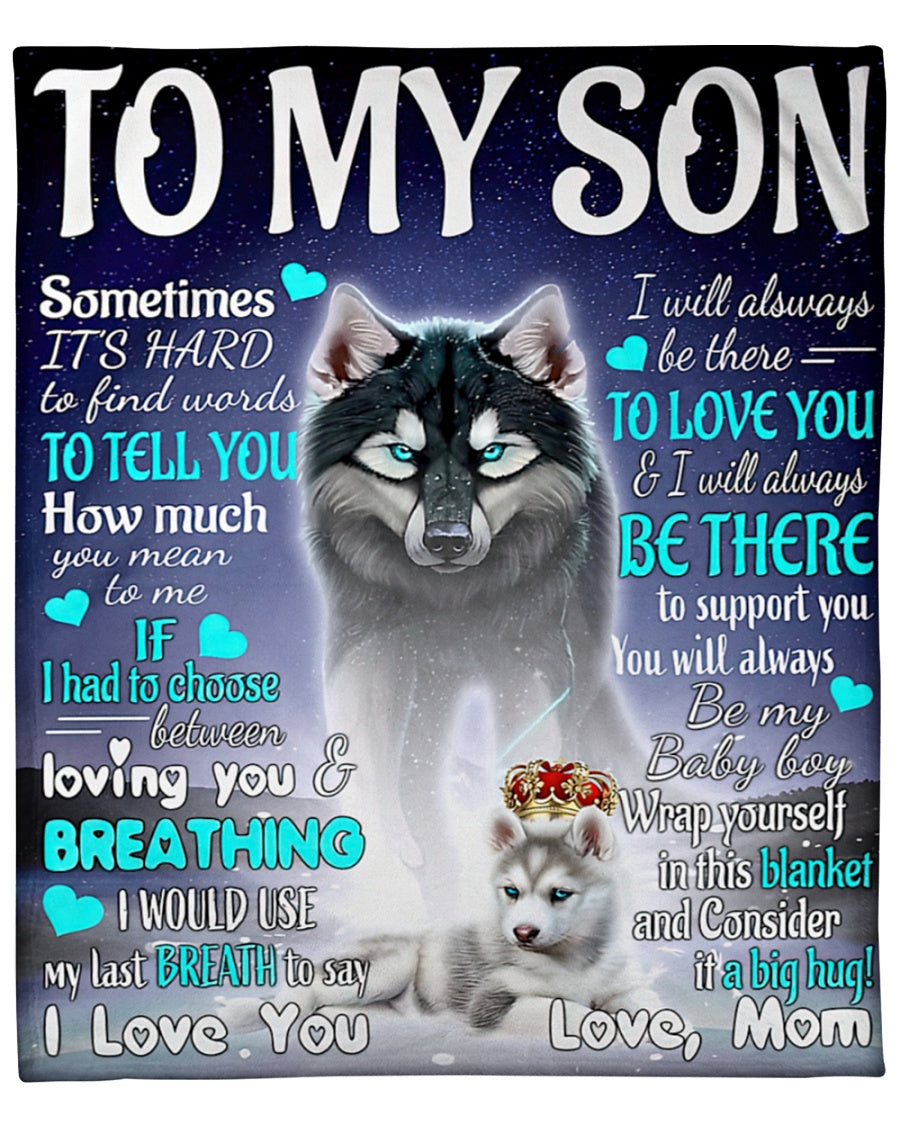 To My Son Blanket Sherpa Fleece Blanket Sherpa Fleece Blanket From Mom