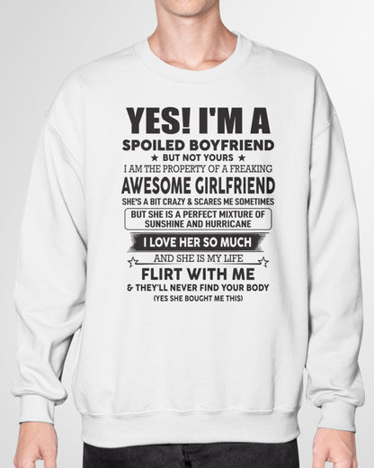 Spoiled Boyfriend of Queen - Perfect T-Shirt For Your BoyFriend DTSM00 (SKU-07-117-00)