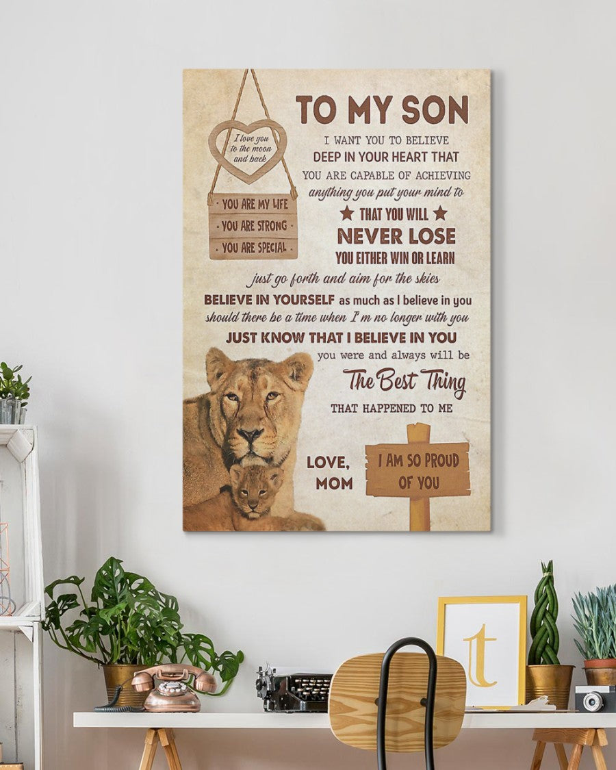 To My Son From Mom Canvas (SKUC07-09)