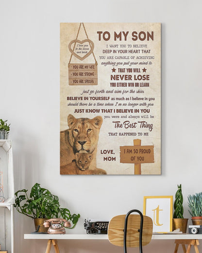 To My Son From Mom Canvas (SKUC07-09)