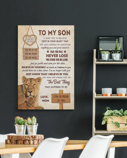 To My Son From Mom Canvas (SKUC07-09)