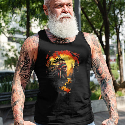 Native American T-Shirts, Vintage Native American Unisex T-Shirt/Hoodie/Sweatshirt HLT00 - Native American Heritage Chief T-Shirt (3)