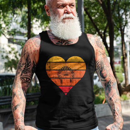 Native American T-Shirts, Vintage Native American Unisex T-Shirt/Hoodie/Sweatshirt HLT00 - Native American Retro Vintage Heart Sunset Native American T-Shirt
