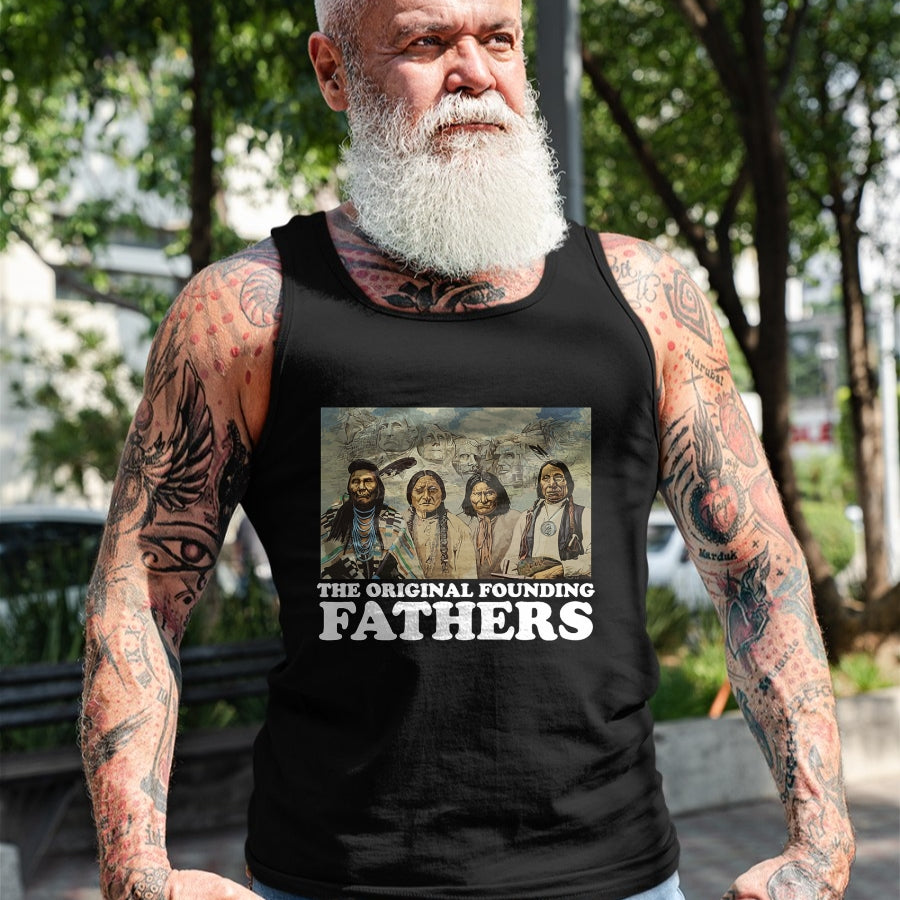Native American T-Shirts, Vintage Native American Unisex T-Shirt/Hoodie/Sweatshirt HLT00 - The Original Founding Fathers Native American T-Shirt T-Shirt