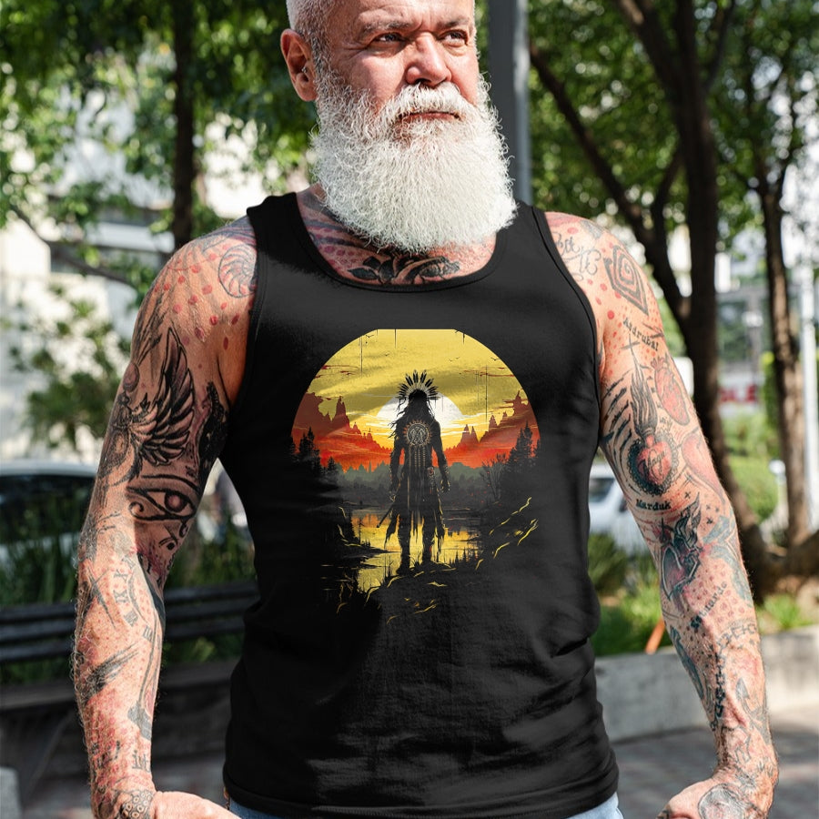 Native American T-Shirts, Vintage Native American Unisex T-Shirt/Hoodie/Sweatshirt HLT00 - Native American Heritage Chief T-Shirt (1)