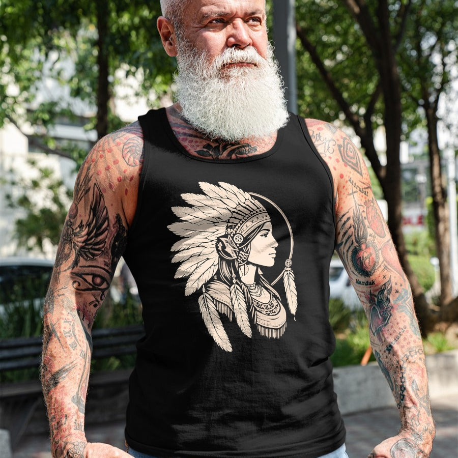 Native American T-Shirts, Vintage Native American Unisex T-Shirt/Hoodie/Sweatshirt HLT00 - Native American Woman Indian Day Pride Indigenous Cherokee T-Shirt