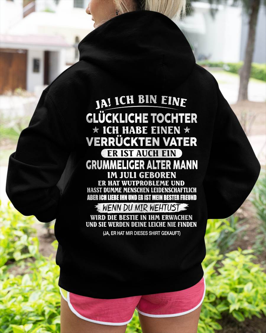 JULI – VERRÜCKTER VATER & GRUMMELIGER ALTER MANN – LUSTIGES GESCHENK FÜR TOCHTER VON PAPA - DTSM07 (SKU2605-168-07)