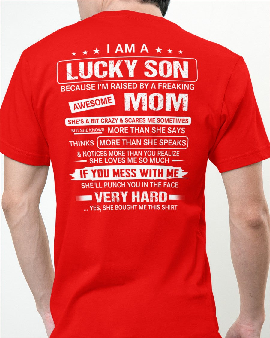 Lucky Son Of Awesome Mom - Perfect Gift For Your Son - DTSM00 (SKU07-136-00)