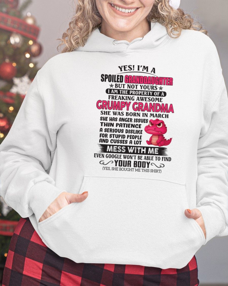 MARCH - YES, I'M A SPOILED GRANDDAUGHTER - GIFT FROM GRANDMA - NTTD03 (SKU09-96-03)