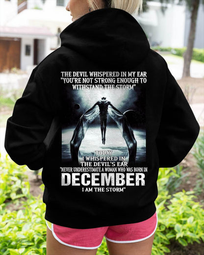 December - The Devil Whispered In My Ear - T-Shirt For Woman - DTSM12 (SKU-CHAUU-12)