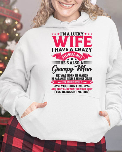 MARCH - TO MY WIFE - I'M A LUCKY WIFE - GIFT FROM HUSBAND - DTSM03 (SKU10-136-03)